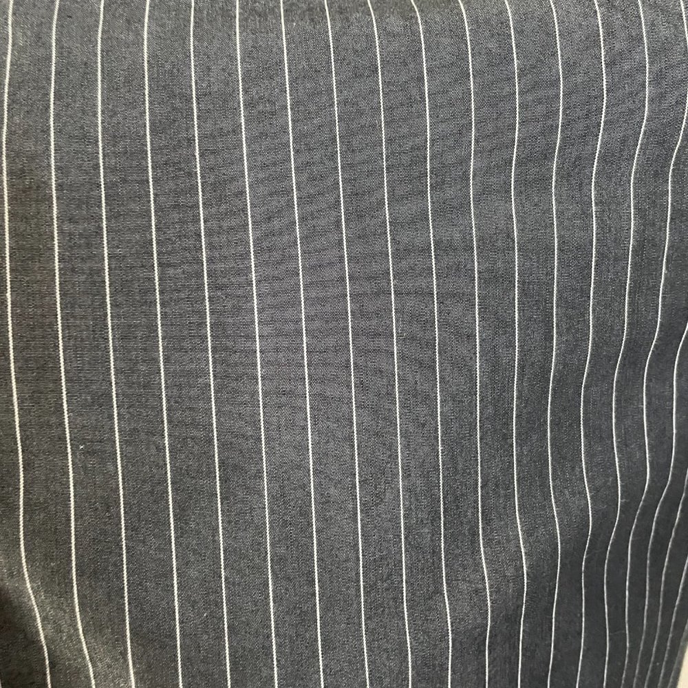 BKE Buckle | Men's Black Striped White Long Sleeve Button Front Shirt Medium - Picture 4 of 9